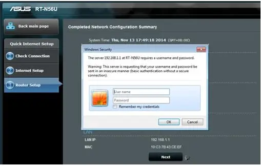 Asus Router Default Password