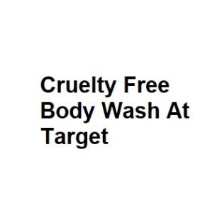 Cruelty Free Body Wash At Target