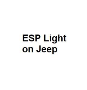 ESP Light on Jeep
