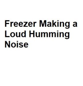 Freezer Making a Loud Humming Noise