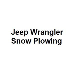 Jeep Wrangler Snow Plowing