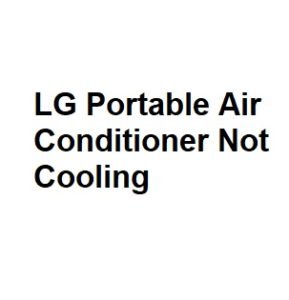 LG Portable Air Conditioner Not Cooling