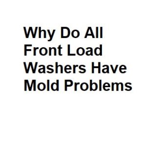 Why Do All Front Load Washers Have Mold Problems