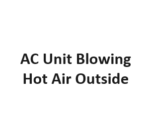 AC Unit Blowing Hot Air Outside