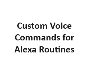 Custom Voice Commands for Alexa Routines