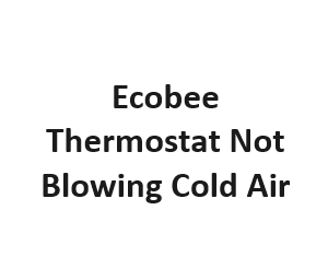 Ecobee Thermostat Not Blowing Cold Air