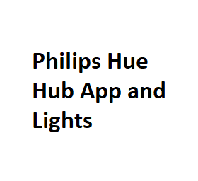 Philips Hue Hub App and Lights