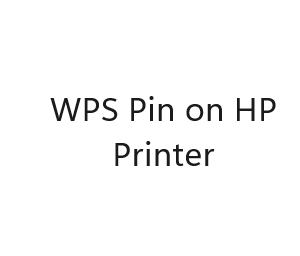 WPS Pin on HP Printer