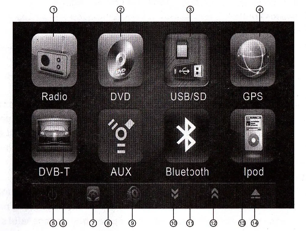 Input System Time For 9 O Clock OUKU car DVD player manual - Exact Manual You can use