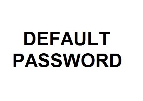 default password