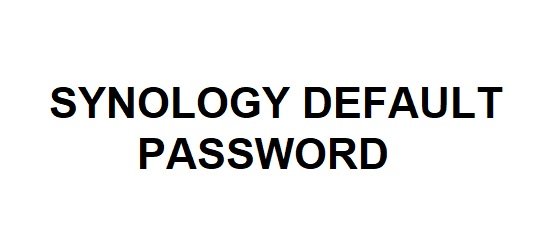 synology default password